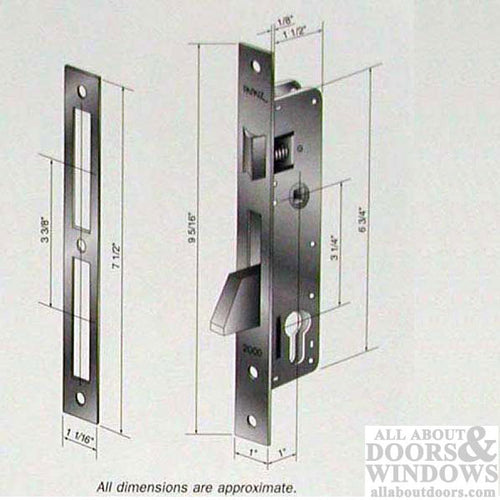 Papaiz 2000 Series Storm Door Lock and Handle for Storm Doors - Papaiz 2000 Series Storm Door Lock and Handle for Storm Doors