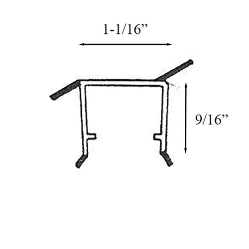 Side and Head Parting Stop for Wood Sliding Glass Doors Weatherstrip 80