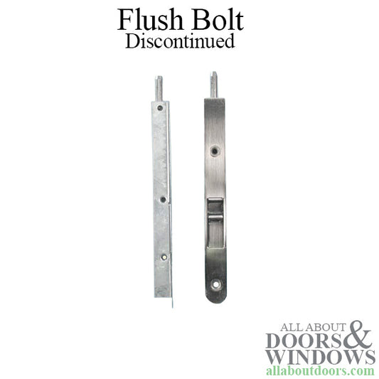 Discontinued 7 Inch Mortise Flush Bolt - Antique Nickel/Pewter