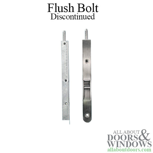 Discontinued 7 Inch Mortise Flush Bolt - Antique Nickel/Pewter - Discontinued 7 Inch Mortise Flush Bolt - Antique Nickel/Pewter