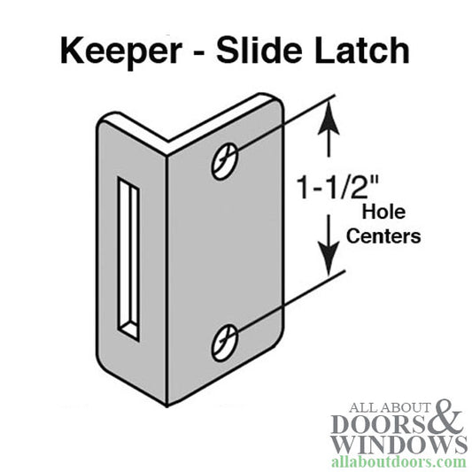 Strike Plate Keeper with Slide Latch