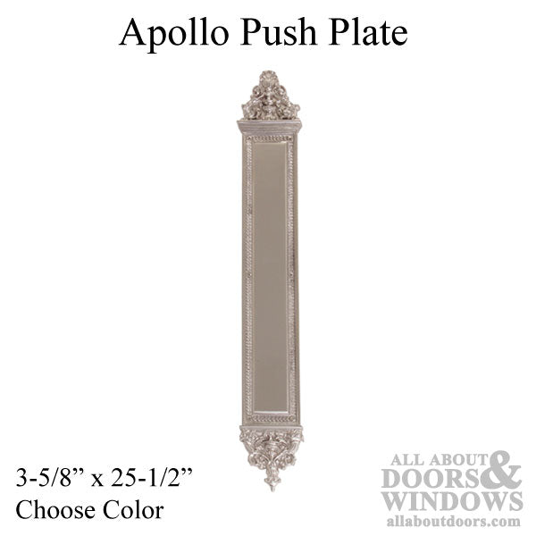 Apollo Push Plate 3-5/8