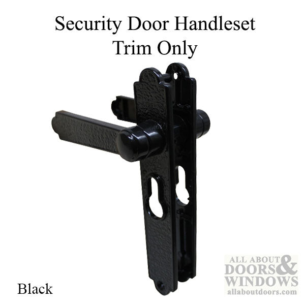 Security Storm Door Handle Trim for Academy Security Door Handle Set - Security Storm Door Handle Trim for Academy Security Door Handle Set
