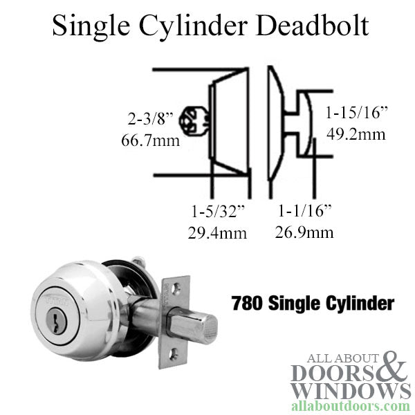 Kwikset Deadbolt US15 780 Single Cylinder Medium-Duty, Blemished - Kwikset Deadbolt US15 780 Single Cylinder Medium-Duty, Blemished