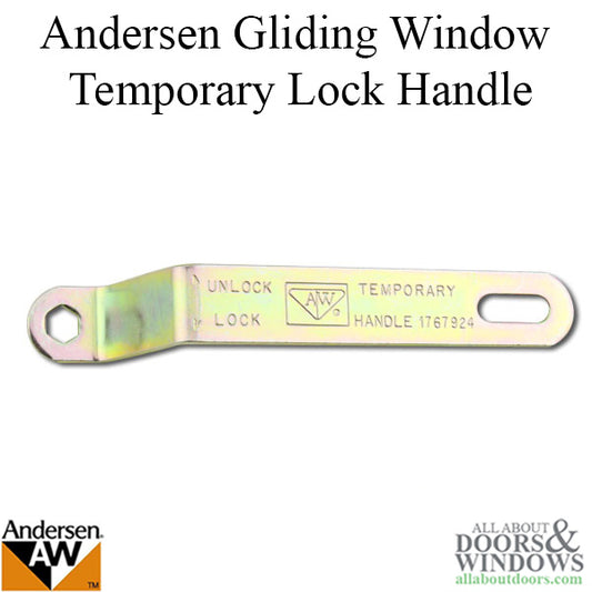 Andersen Gliding Window Temporary Lock Handle