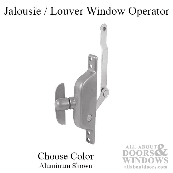 Jalousie / Louver Window Operator, 3-5/8 Inch Offset Link, Daryl Windows - Choose Color - Jalousie / Louver Window Operator, 3-5/8 Inch Offset Link, Daryl Windows - Choose Color