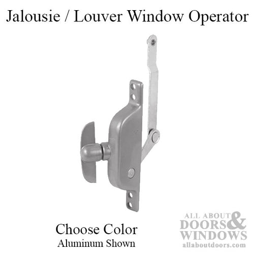 Jalousie / Louver Window Operator, 3-5/8 Inch Offset Link, Daryl Windows - Choose Color - Jalousie / Louver Window Operator, 3-5/8 Inch Offset Link, Daryl Windows - Choose Color