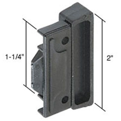 Latch and Pull - Vinyl and Aluminum Hardware, Plastic - Black - Latch and Pull - Vinyl and Aluminum Hardware, Plastic - Black