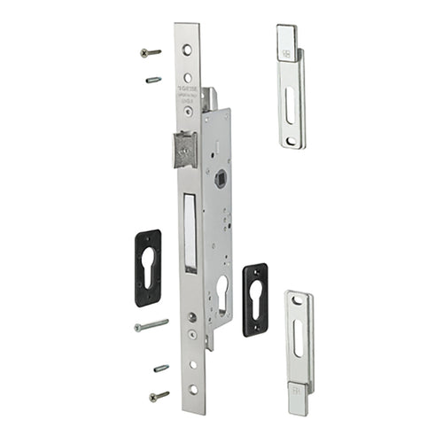 Giesse 30/85 Mortise Lock, Top - Bottom Locking, 1-3/16
