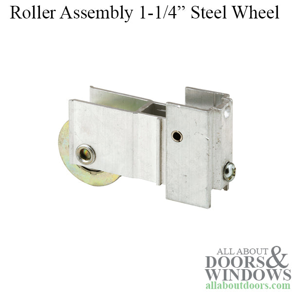 Roller Assembly for Sliding Patio Door with Adjustable Aluminum Housing 1.25 Steel Ball Bearing Wheel Diameter - Roller Assembly for Sliding Patio Door with Adjustable Aluminum Housing 1.25 Steel Ball Bearing Wheel Diameter