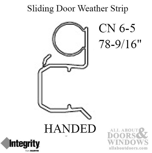 Integrity, CN 6-5 Parting Stop Weather Strip 78-9/16"