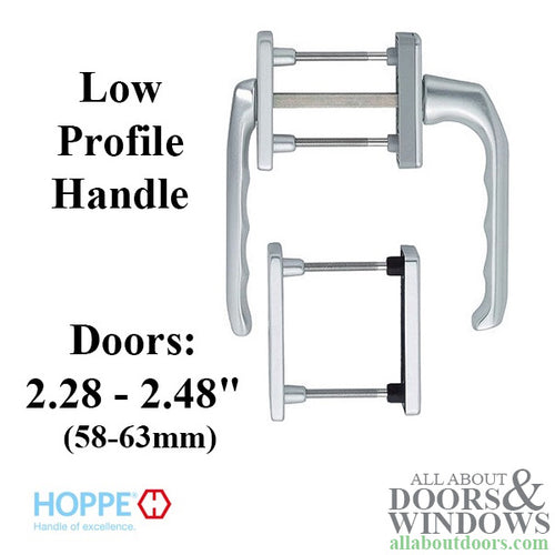 Hoppe London Balcony Hardware - Silver - Hoppe London Balcony Hardware - Silver