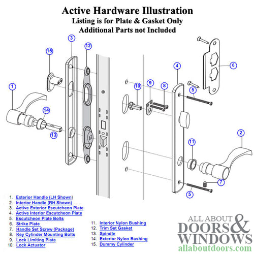 Newbury Active Exterior Escutcheon Plate - Oil Rubbed Bronze - Newbury Active Exterior Escutcheon Plate - Oil Rubbed Bronze