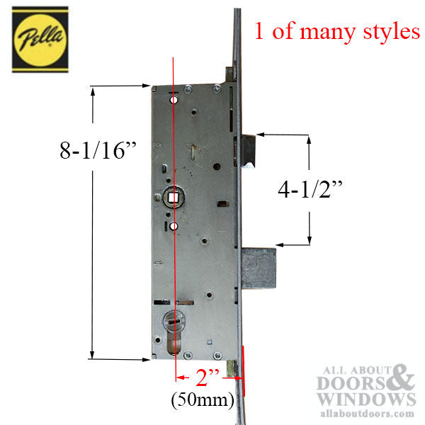 Pella Shootbolt 50/92, Pella Designer Series 904 Multipoint Lock, 93-1/4