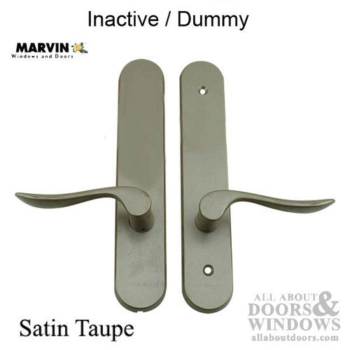 Marvin Door Handles For Passive Doors Inactive Dummy Door Handle Trim Satin Taupe Handles - Marvin Door Handles For Passive Doors Inactive Dummy Door Handle Trim Satin Taupe Handles