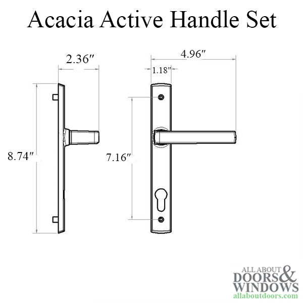 Acacia Active Handle Kit for 1-3/4