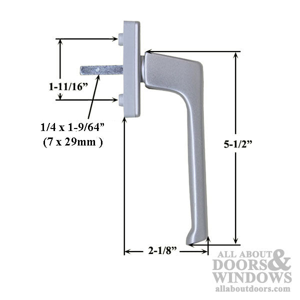 Tilt & Turn Dirigent-F Inside Handle, 7 x 29mm spindle - Tilt & Turn Dirigent-F Inside Handle, 7 x 29mm spindle