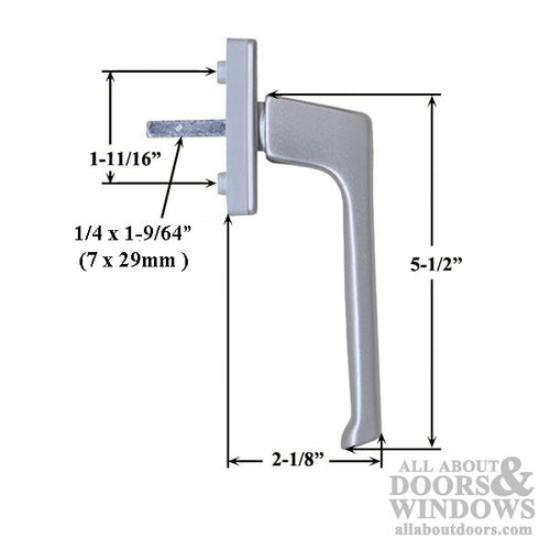 Tilt & Turn Dirigent-F Inside Handle, 7 x 29mm spindle - Tilt & Turn Dirigent-F Inside Handle, 7 x 29mm spindle