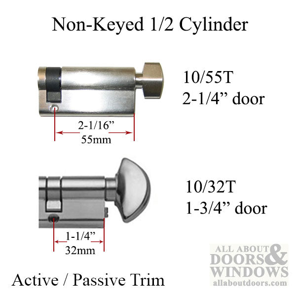 Schlegel 55/10 Inactive Non-Keyed , 360°  Cylinder,- Satin Nickel - Schlegel 55/10 Inactive Non-Keyed , 360°  Cylinder,- Satin Nickel