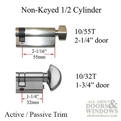 Schlegel 55/10 Inactive Non-Keyed , 360°  Cylinder,- Satin Nickel - Schlegel 55/10 Inactive Non-Keyed , 360°  Cylinder,- Satin Nickel