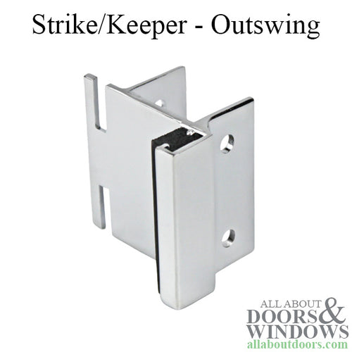 Outswing Door Strike Plate Keeper 1.5 Inch - Outswing Door Strike Plate Keeper 1.5 Inch