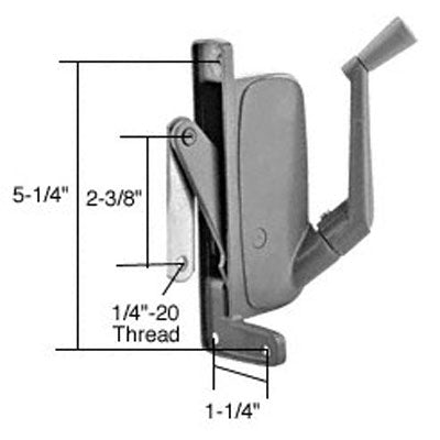 Operator, Type 2 Awning Window, Aluminum, Tucker  RH