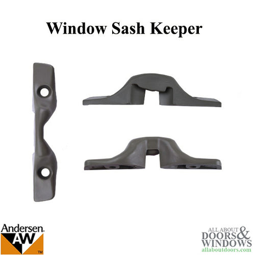 Andersen Window Sash Keeper, Tilt-Wash / Andersen PSNL Window - Stone - Andersen Window Sash Keeper, Tilt-Wash / Andersen PSNL Window - Stone