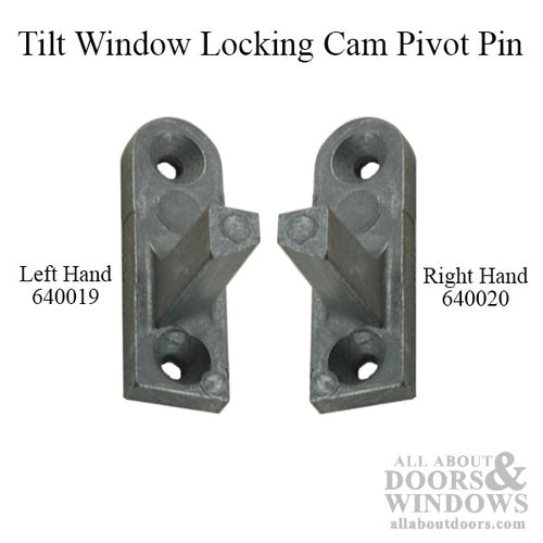 Tilt-In Window Locking Cam Pivot, Right Hand, Diecast - Mill Finish - Tilt-In Window Locking Cam Pivot, Right Hand, Diecast - Mill Finish