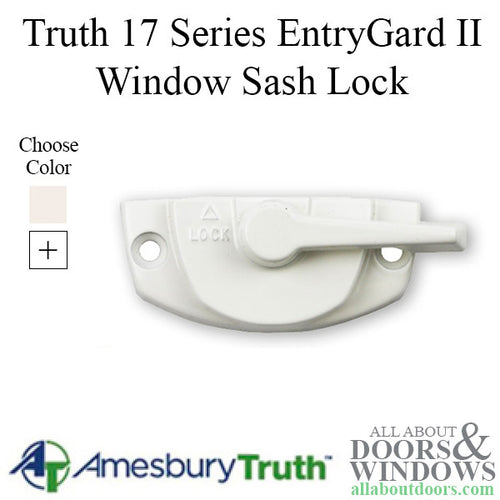 Truth 17.67.38.100 Weather Shield Logo EntryGard II Cam Window Sash Lock, RH - Truth 17.67.38.100 Weather Shield Logo EntryGard II Cam Window Sash Lock, RH