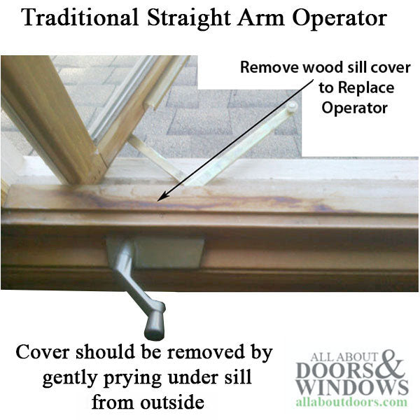 Truth 15.31 Traditional 9-1/2 Straight Arm Casement Operator-CHOOSE COLOR - Truth 15.31 Traditional 9-1/2 Straight Arm Casement Operator-CHOOSE COLOR