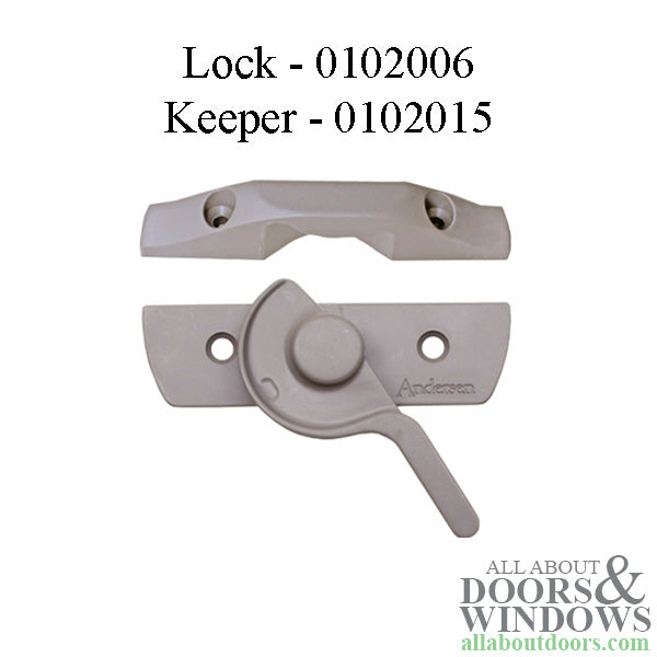 Andersen Screw Pack for 400 Series Woodwright Sash Lock & Keeper - Stone - Andersen Screw Pack for 400 Series Woodwright Sash Lock & Keeper - Stone