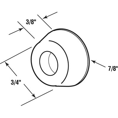 Shower Door Bumper - 3/4 Inch - Shower Door Bumper - 3/4 Inch