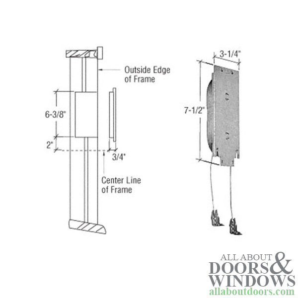 Side Mount Sash Balance, Wood Window - 12 Lbs - Side Mount Sash Balance, Wood Window - 12 Lbs