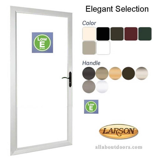 Larson Elegant Selection Full-View Storm Door (Low-E Glass)