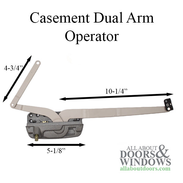 Andersen 100 Series Casement Dual arm Operator, Right Hand - Andersen 100 Series Casement Dual arm Operator, Right Hand