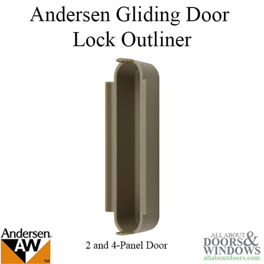 Dust Cover,  Gliding Door Lock Out Liner for 2 or 4 Panel Doors