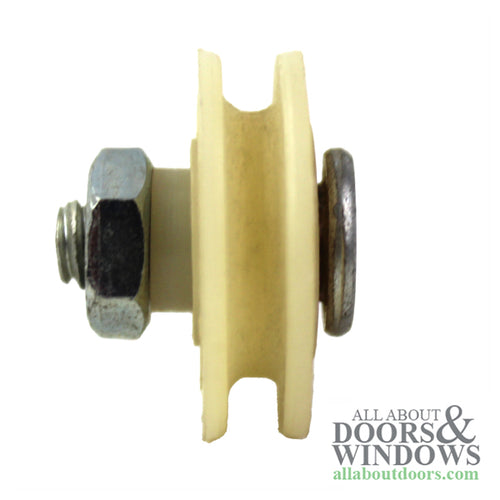 Bottom Mount Roller Assembly with 1 Inch Nylon Wheel Diameter for Sliding Screen Doors - Bottom Mount Roller Assembly with 1 Inch Nylon Wheel Diameter for Sliding Screen Doors