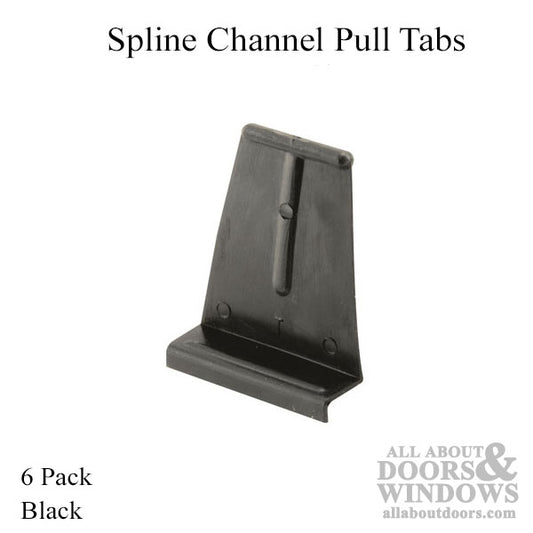 Window Screen Spline Channel Pull Tab 6 Pack