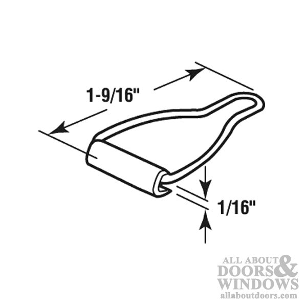 Window Screen Bottom Latch, Finish - 4 pack - Window Screen Bottom Latch, Finish - 4 pack