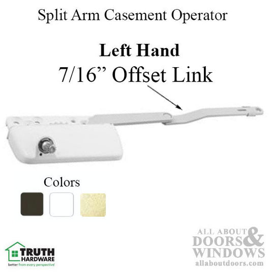 Truth Ellipse split arm Dyad operator, 7/16" offset Link,  Left Hand