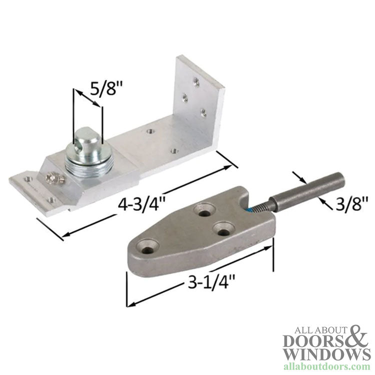 Replacement Bottom Center Pivot for 'Stout' Overhead Concealed Closer - Replacement Bottom Center Pivot for 'Stout' Overhead Concealed Closer