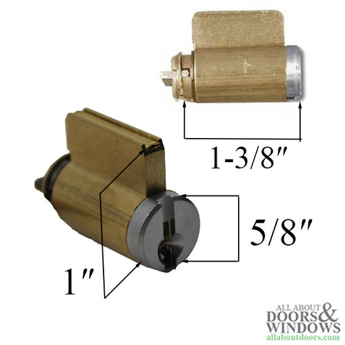 Andersen Hinged Patio Door Lock Cylinder For Frenchwood Doors Chrome Lock Cylinder - Andersen Hinged Patio Door Lock Cylinder For Frenchwood Doors Chrome Lock Cylinder