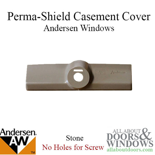 Andersen Window - Perma-Shield Primed Casement or Awning Operator Cover, Stone, No Screw Holes