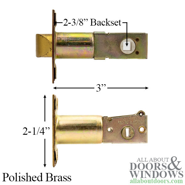 2-3/8 Backset Latches, Spring & Deadbolt Combo - 2-3/8 Backset Latches, Spring & Deadbolt Combo