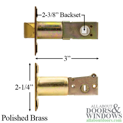 2-3/8 Backset Latches, Spring & Deadbolt Combo - 2-3/8 Backset Latches, Spring & Deadbolt Combo