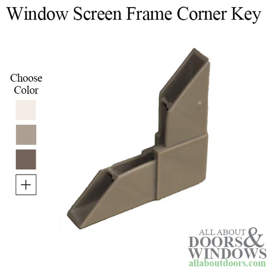 Weather Shield Plastic Window Screen Frame Corner Key