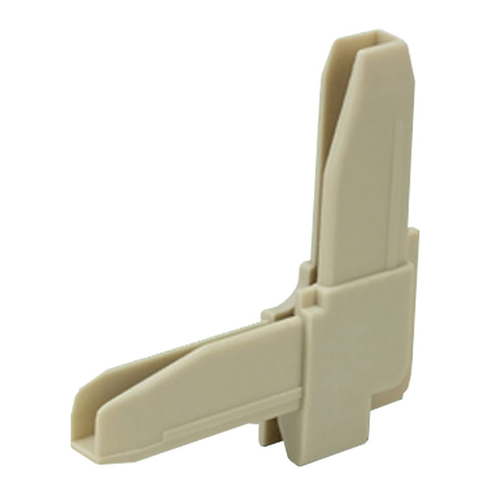 Window Screen Corner Key with Outside Flange Tab, Plastic, Left Hand - Tan - Window Screen Corner Key with Outside Flange Tab, Plastic, Left Hand - Tan
