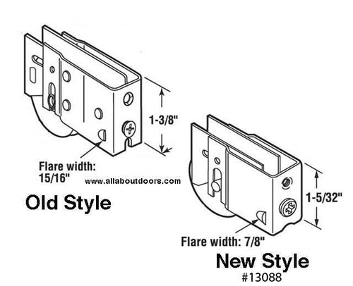 Roller Assembly for Sliding Patio Door with Adjustable Steel Housing 1.5 Inch Steel Ball Bearing Wheel Diameter - Roller Assembly for Sliding Patio Door with Adjustable Steel Housing 1.5 Inch Steel Ball Bearing Wheel Diameter