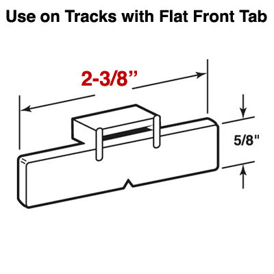 DRAWER TRACK FRONT PLATE - DRAWER TRACK FRONT PLATE