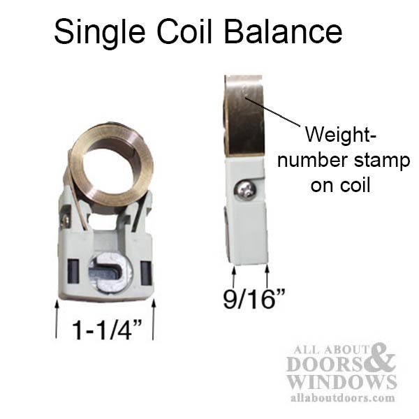 Constant Force 1/2 inch Coil Balance, Single Spring with Pivot Block - Constant Force 1/2 inch Coil Balance, Single Spring with Pivot Block